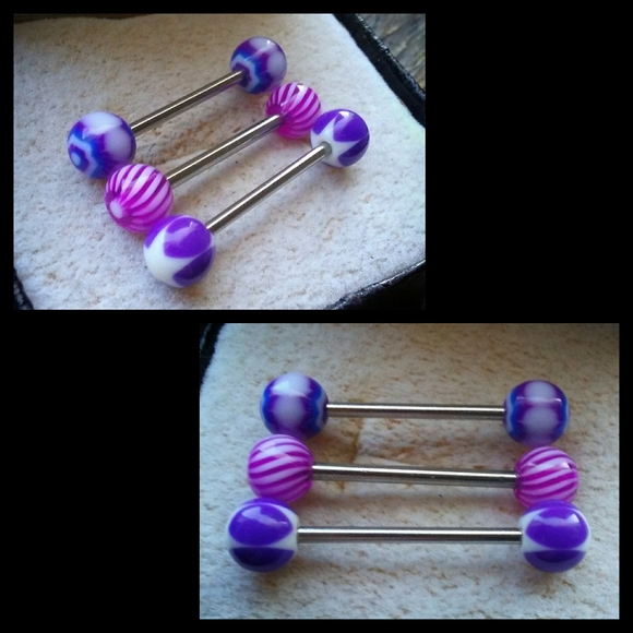 ✨*4/$15* Lot of 3 Stainless Barbells Piercing Body Jewelry - Picture 3 of 5